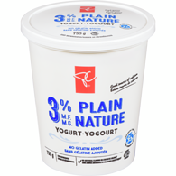 PC Plain 3% M.F. Yogurt750 g
